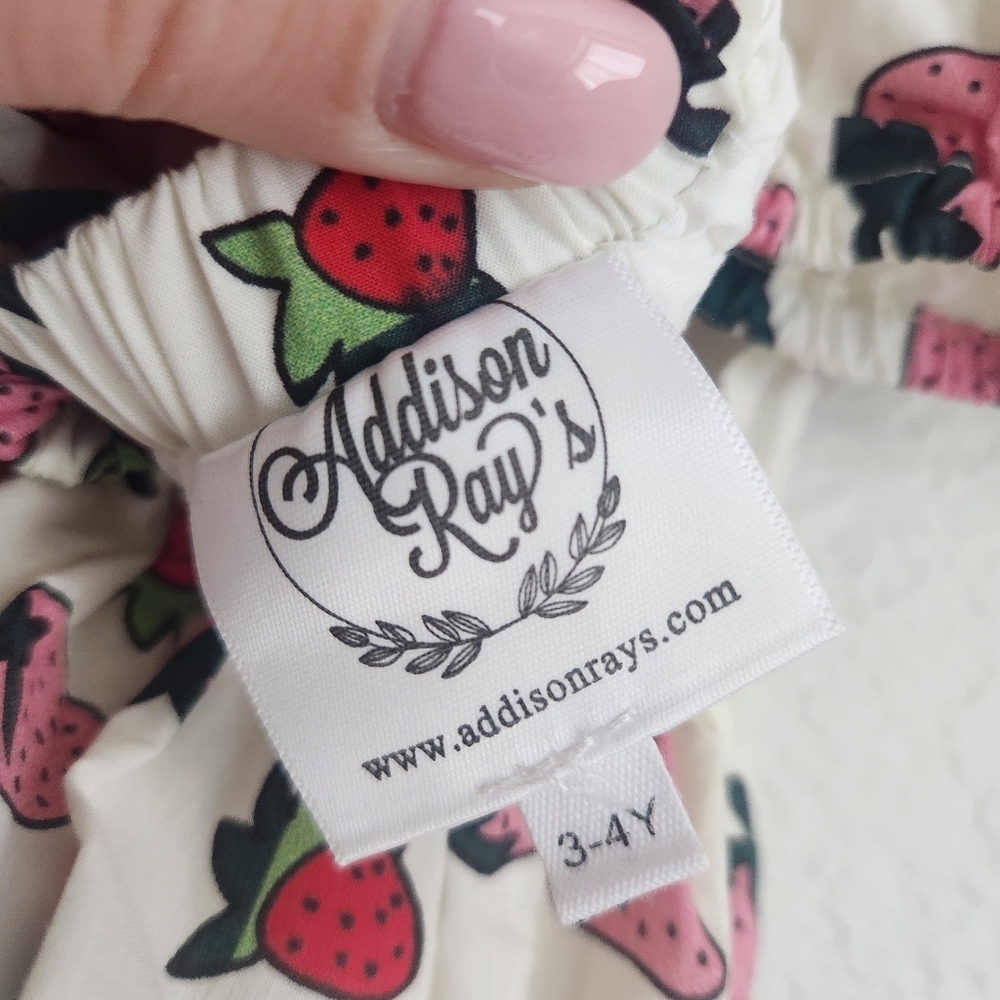 Toddler‎ sundress bundle (2) strawberry & sloths 3T - Picture 9 of 9